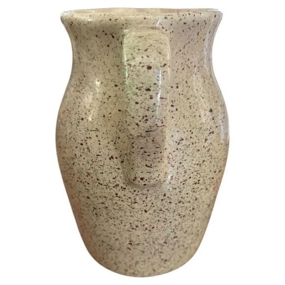 RRP Robinson Ransbottom Roseville‎ Art Pottery Pitcher 8.5 In Speckled Vintage